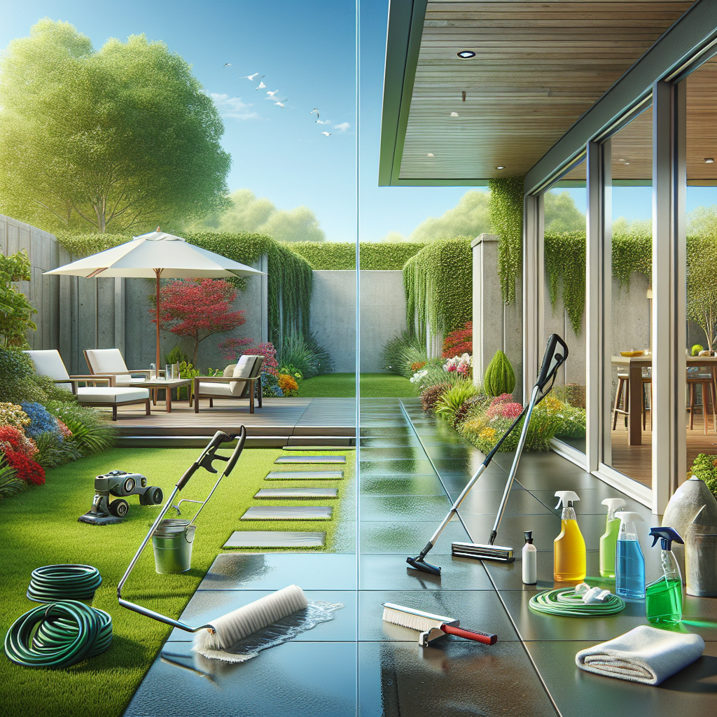 exterior cleaning checklist