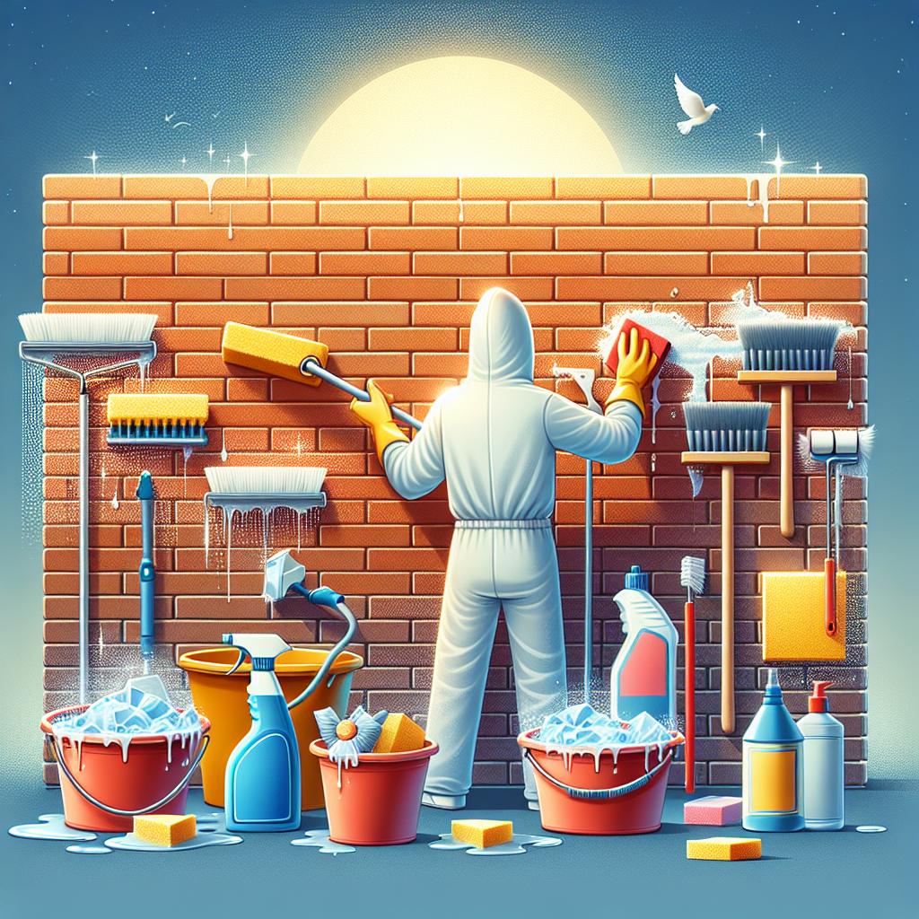 how to clean exterior brick