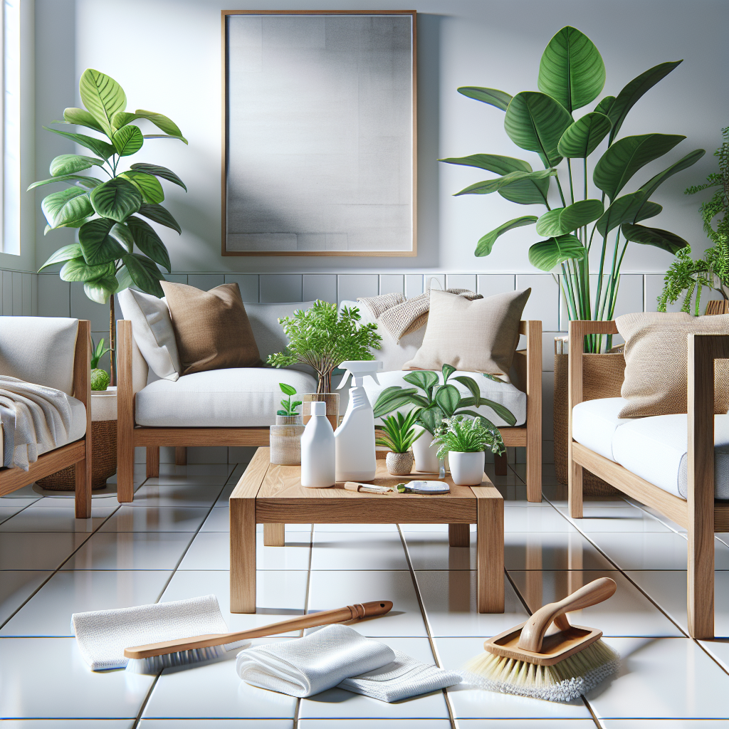 how to clean around plants when washing house