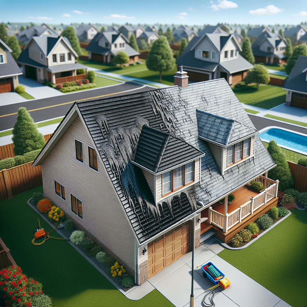 how to get rid of black streaks on roof